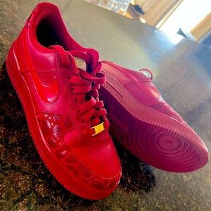 Cheetah print Air Force ones